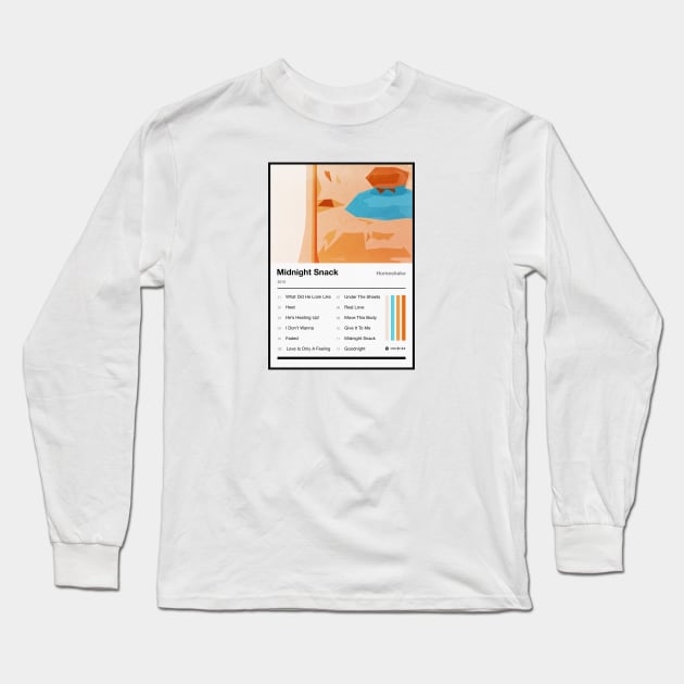 Midnight Snack Tracklist Long Sleeve T-Shirt by fantanamobay@gmail.com